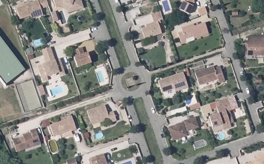 Vue aérienne du Impasse des Jardins de la Fontaine