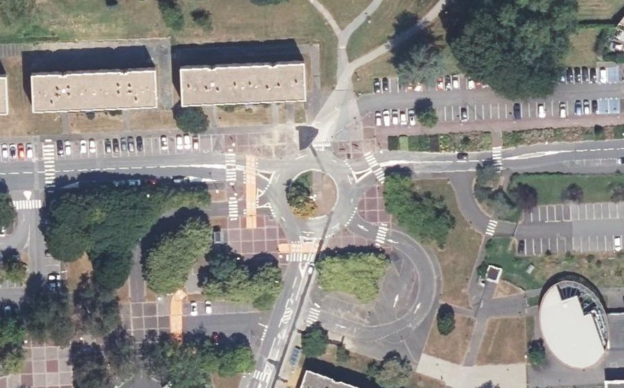 Vue aérienne du Rond-Point Armanet
