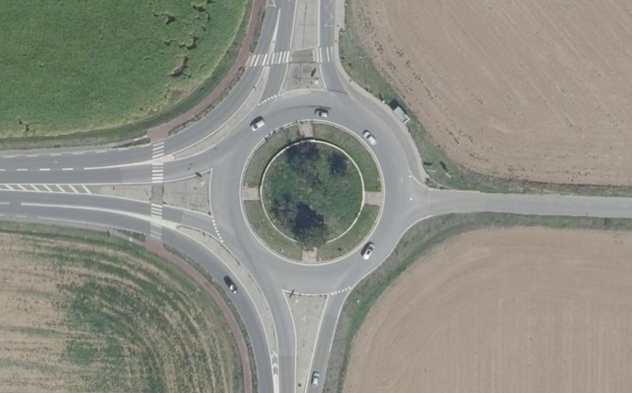 Vue aérienne du Rond-Point de Grignon