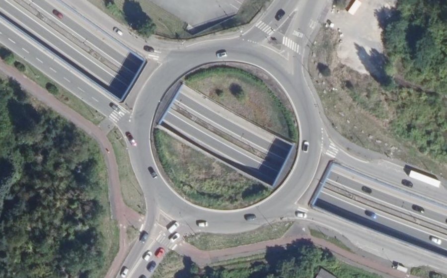Vue aérienne du Route de Quarante Sous