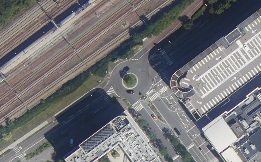 Vue aérienne du Avenue des Prés