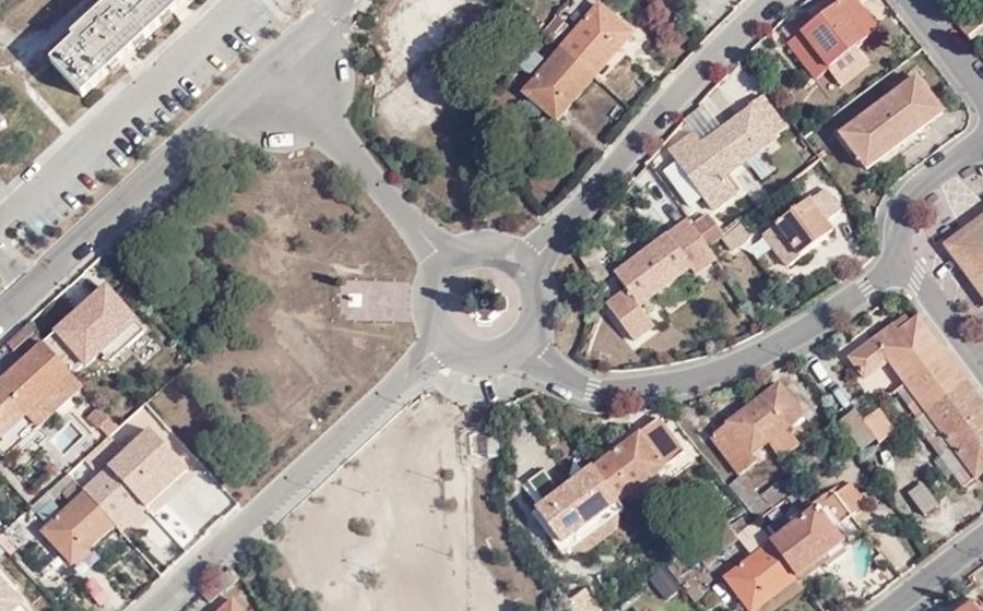 Vue aérienne du Avenue de la Libération