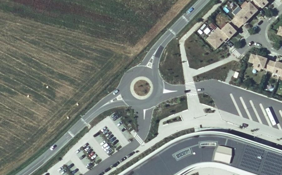 Vue aérienne du Route de Labastidette