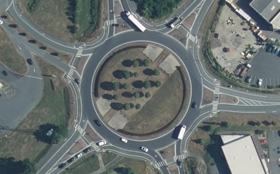 Vue aérienne du Porte de Boufféré