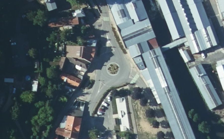 Vue aérienne du Route de Vernon