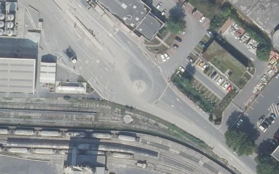 Vue aérienne du Route du Port Charbonnier
