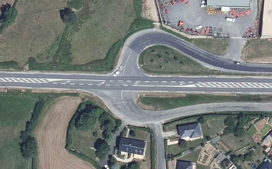 Vue aérienne du Giratoire de Saint-Soseph