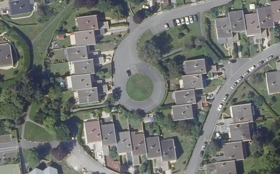 Vue aérienne du Allée des Noirailles