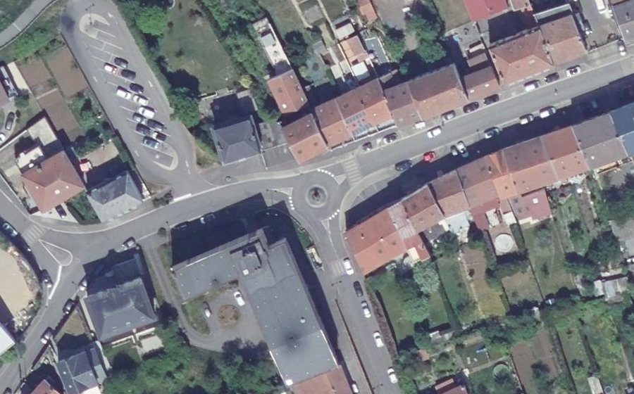 Vue aérienne du Rue des Victimes du Nazisme