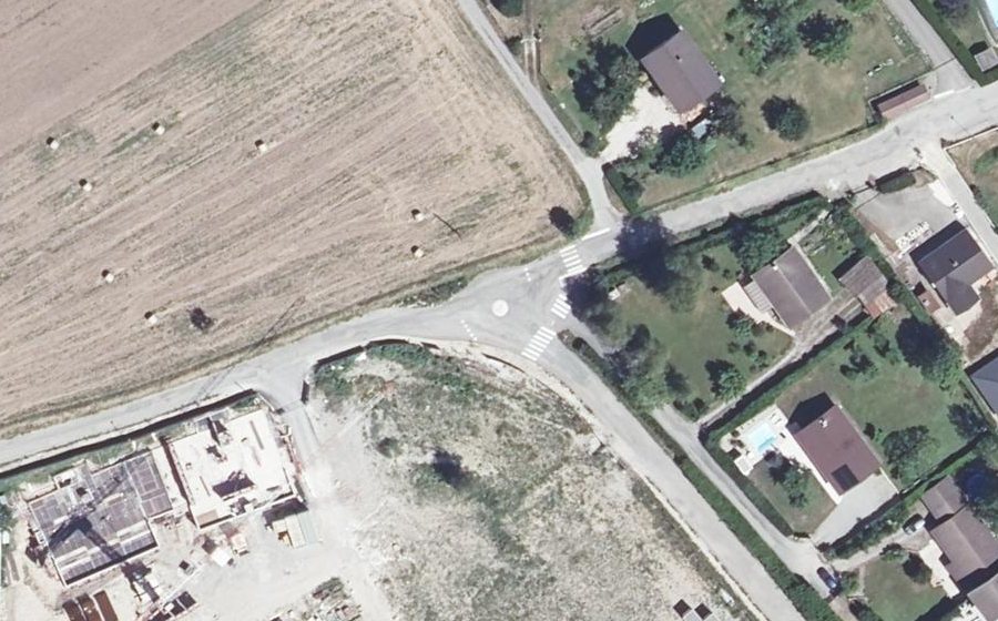 Vue aérienne du Chemin Saint-Ange