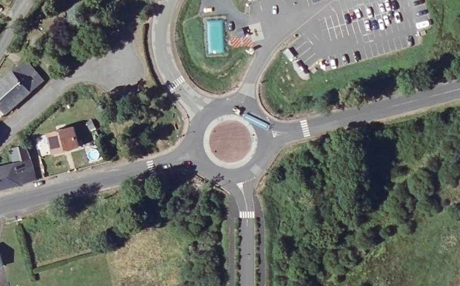 Vue aérienne du Route de Clermont