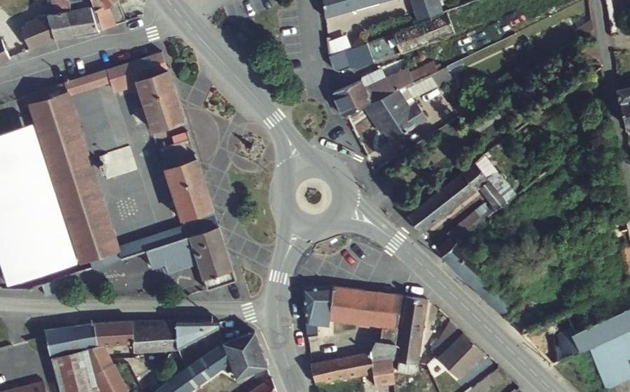 Vue aérienne du Place Jean Jaurès