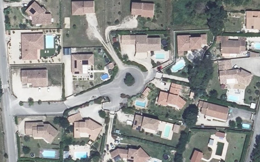 Vue aérienne du Lotissement Les Bastides de Courlas