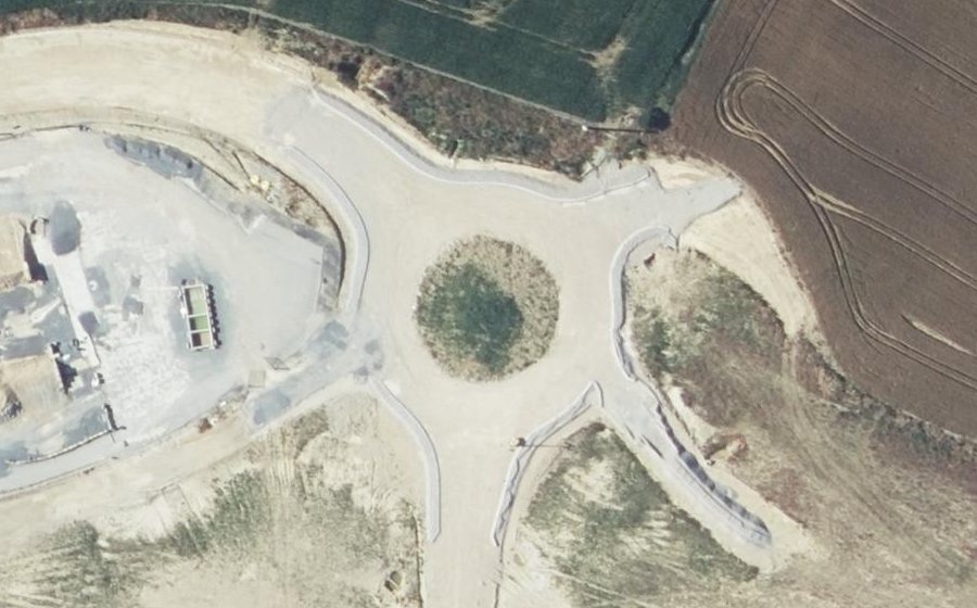 Vue aérienne du Giratoire d'Empaut