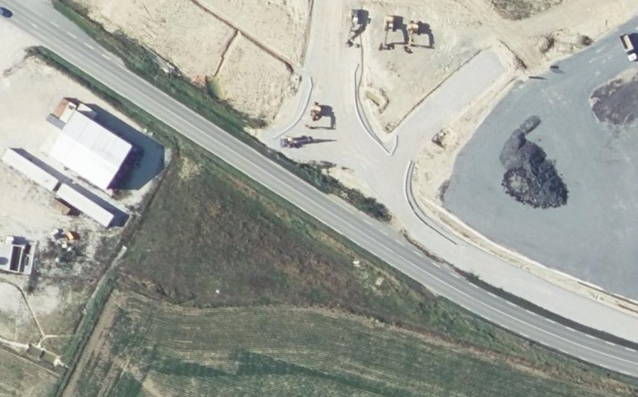 Vue aérienne du Giratoire de La Payroulière