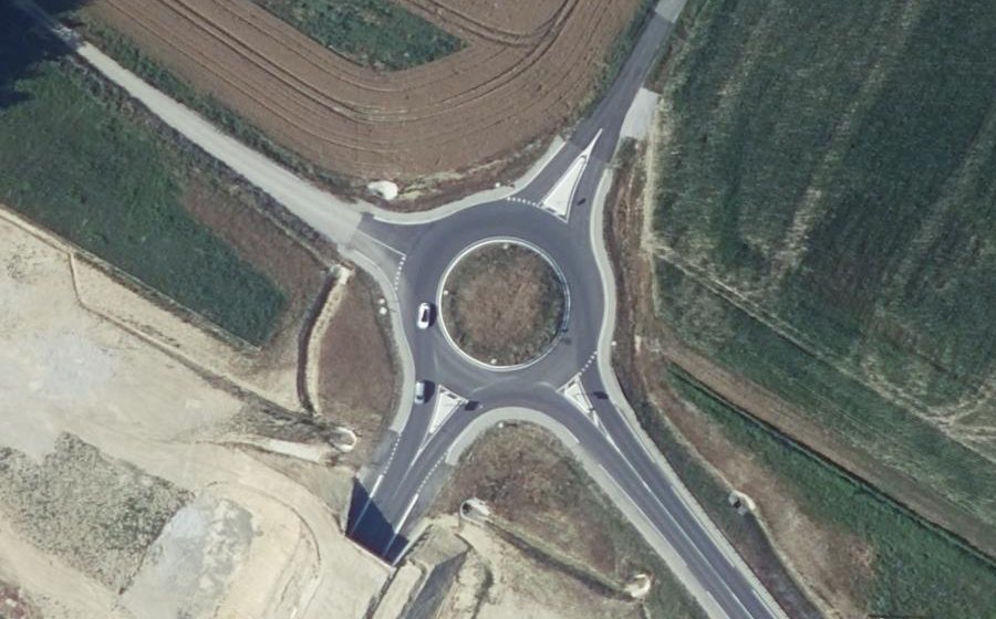 Vue aérienne du Giratoire de La Boulbène
