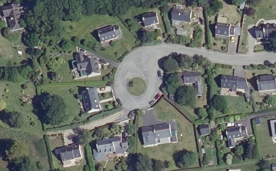 Vue aérienne du Rue de Kerbenoen Traon