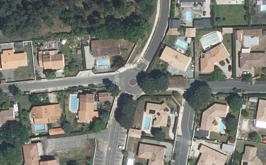 Vue aérienne du Allée des Pins