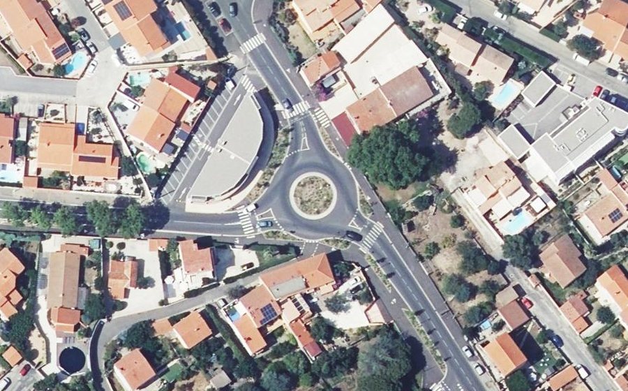 Vue aérienne du Rond-Point de Hürth