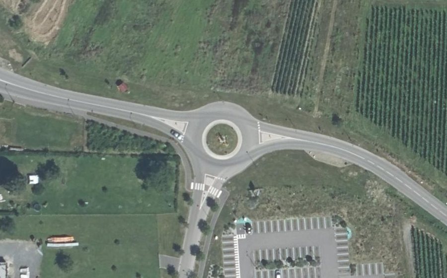 Vue aérienne du Route de Sélestat