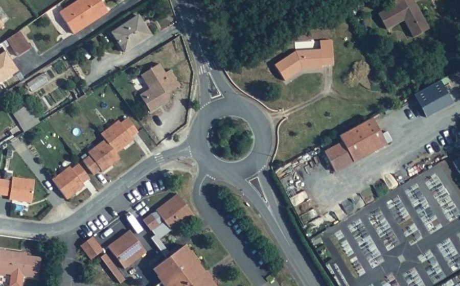 Vue aérienne du Rue du Val de Loire