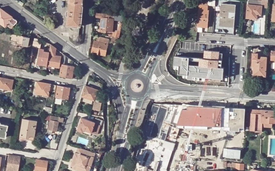 Vue aérienne du Avenue Félix Gouin