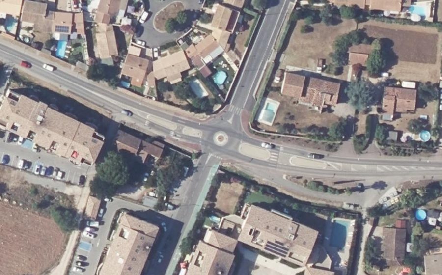 Vue aérienne du Boulevard des Ferrières