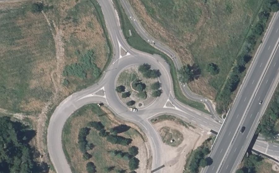 Vue aérienne du Chemin des Combes