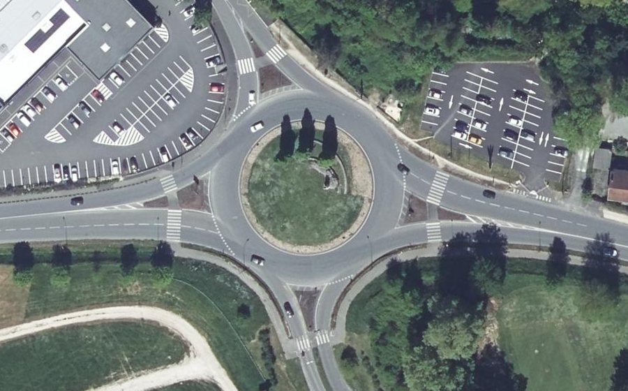 Vue aérienne du Route de Ribérac