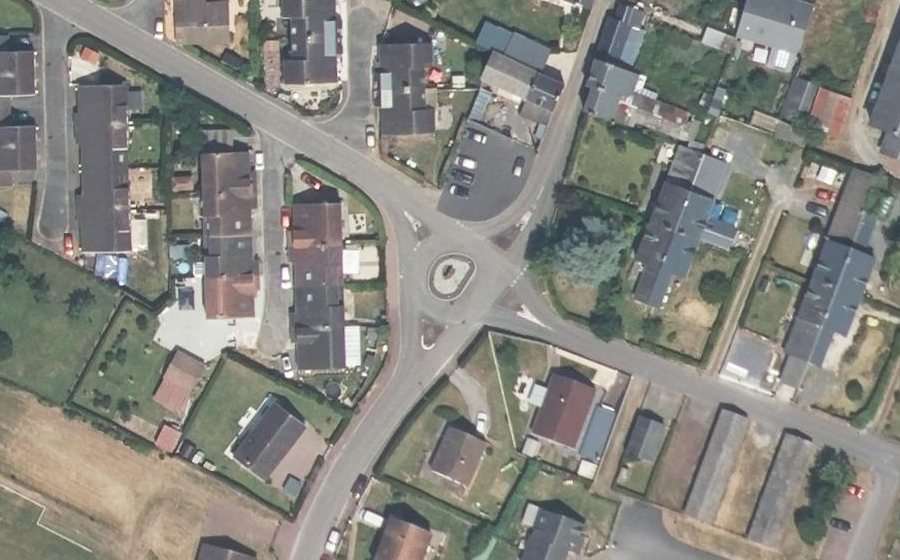 Vue aérienne du Rue de Launay