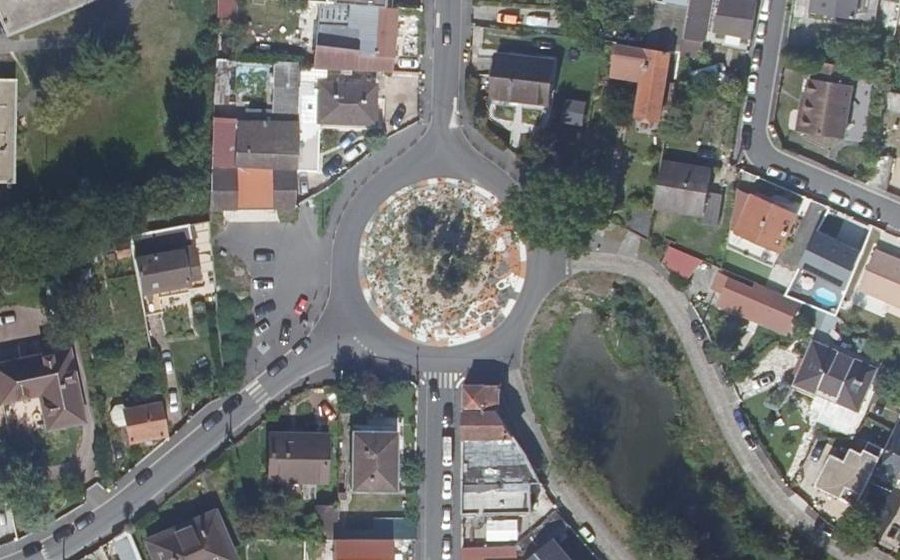 Vue aérienne du Place des Fêtes