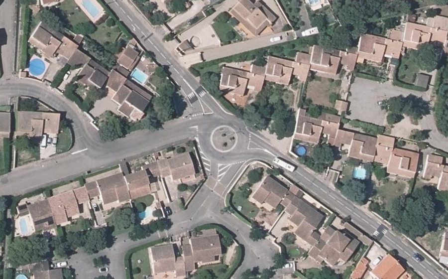 Vue aérienne du Chemin du Grand Coulet