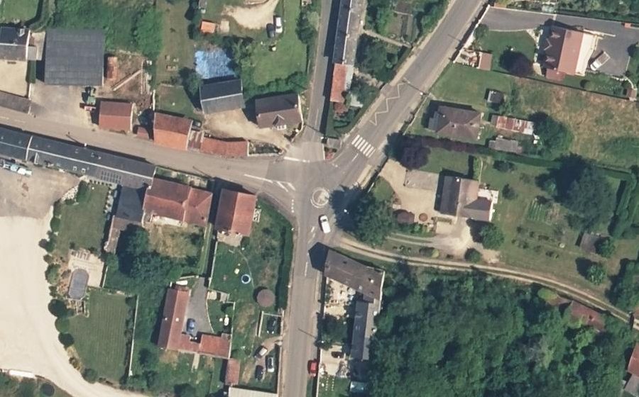 Vue aérienne du Rue Saint-Christophe