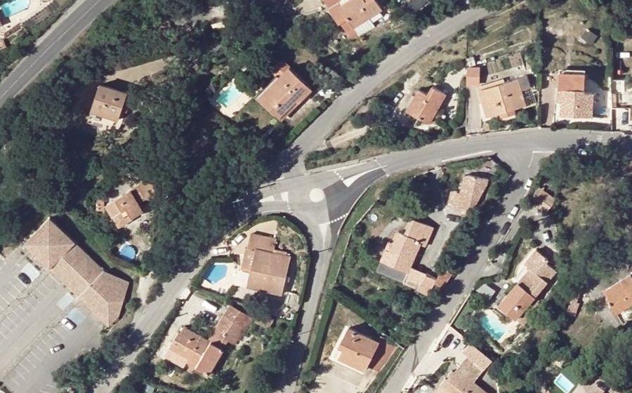 Vue aérienne du Rue de Balotesti