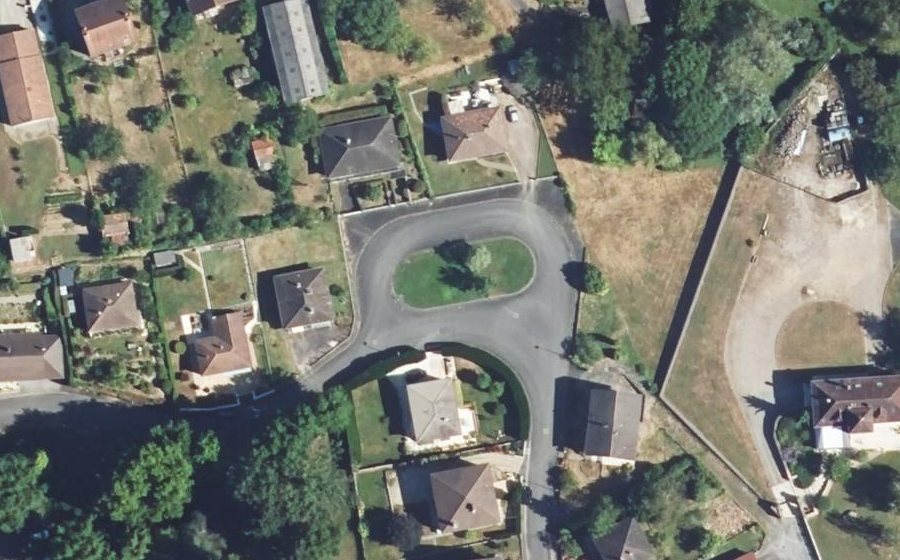 Vue aérienne du Rond-Point du Bel Air