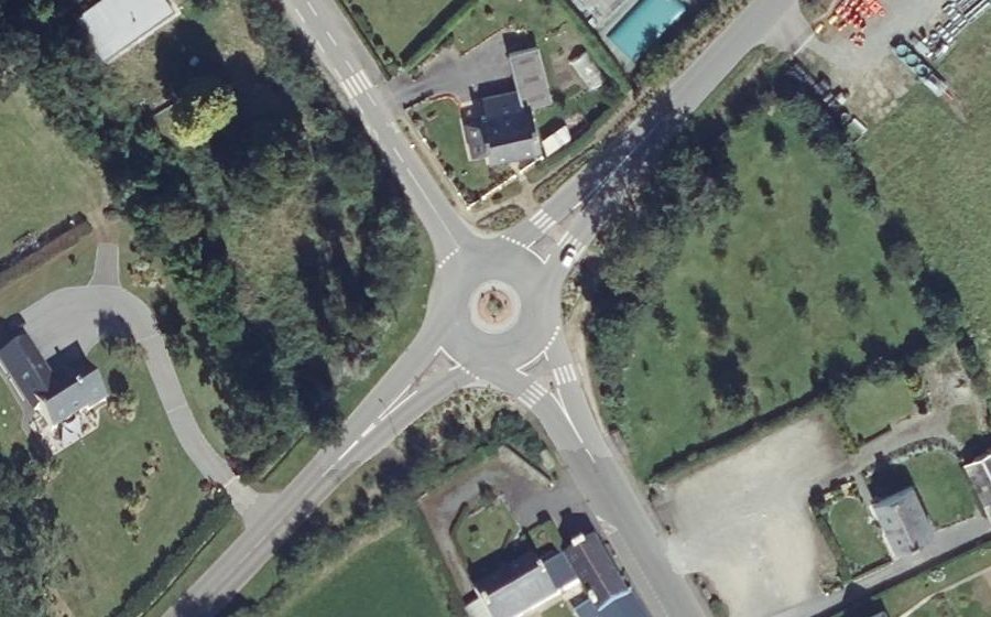 Vue aérienne du Route de Bellevue