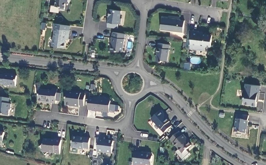 Vue aérienne du Rue de la Vallée