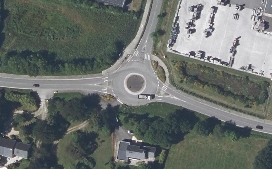 Vue aérienne du Route de Saint-Étienne de Montluc