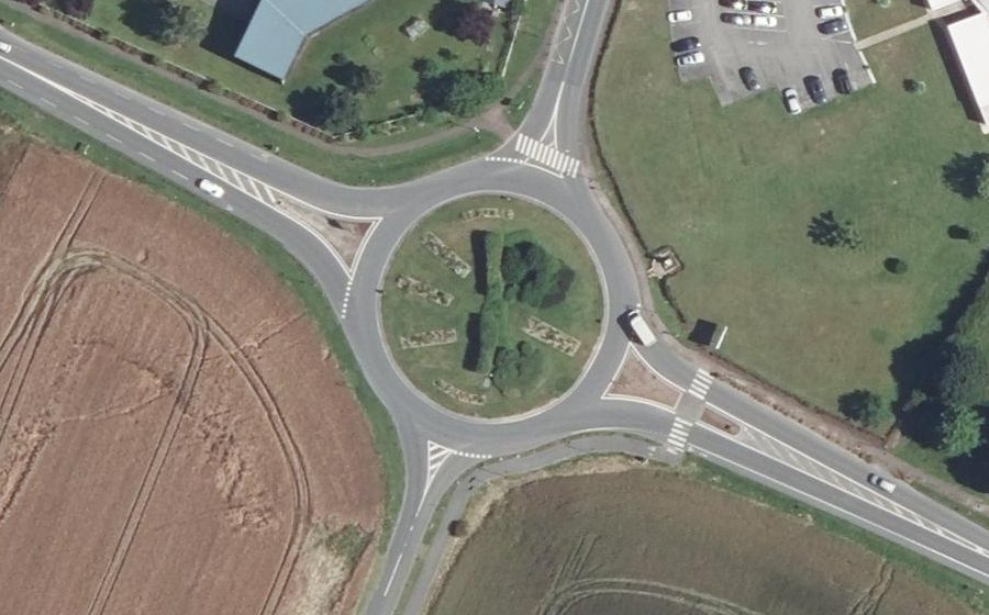 Vue aérienne du Rond-point anonyme n°1174262603