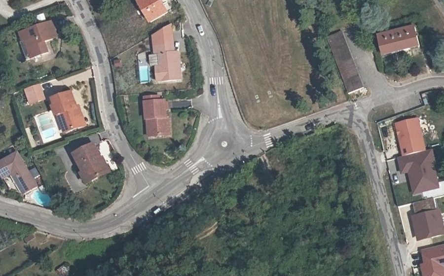 Vue aérienne du Route du Maquis