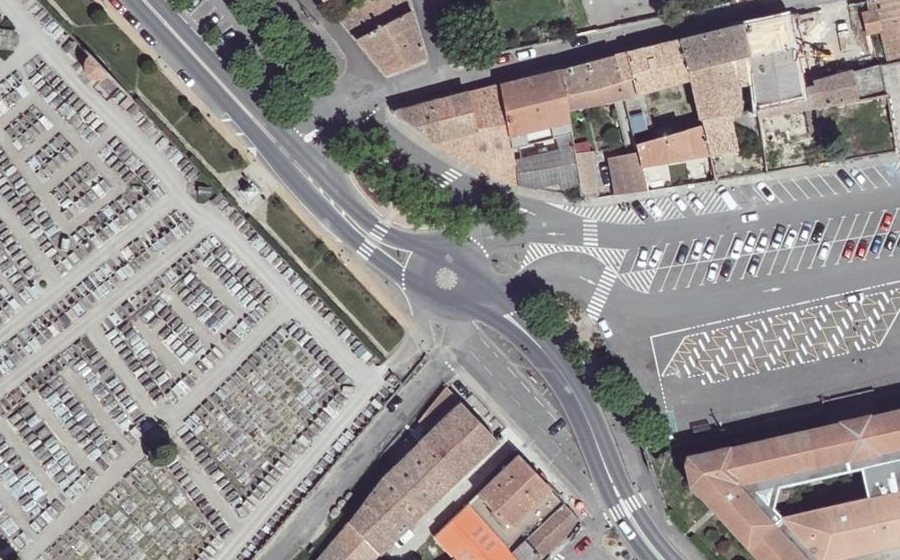Vue aérienne du Avenue Fabre d'Églantine
