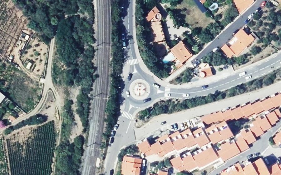 Vue aérienne du Rond-Point Général Bigeard