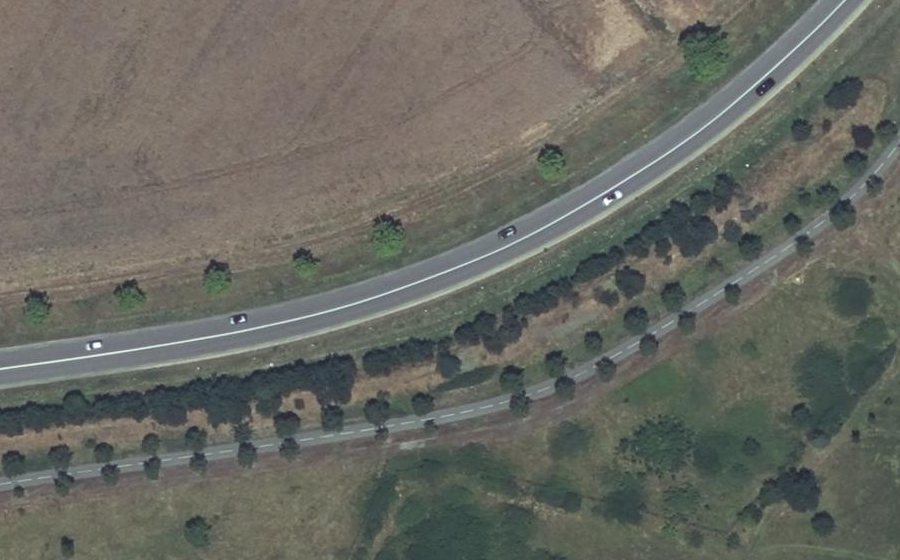 Vue aérienne du Projet d'aménagement de la M 963
