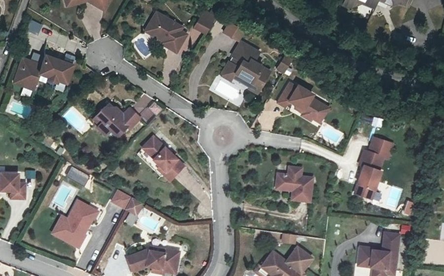 Vue aérienne du Rue des Séquoias