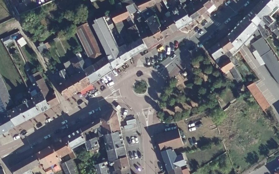 Vue aérienne du Avenue Saint-Jean