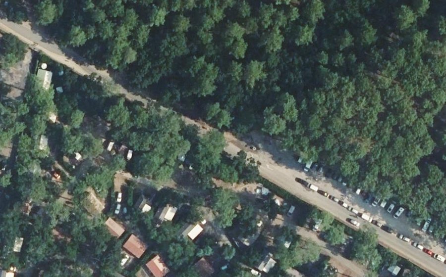 Vue aérienne du Rue de l'Embouchure