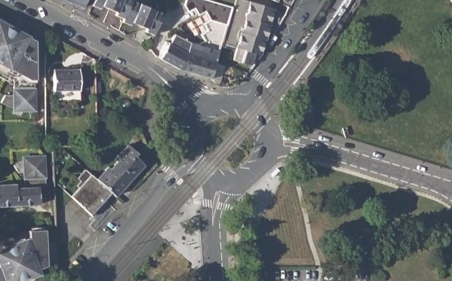 Vue aérienne du Rond-Point de la Noë