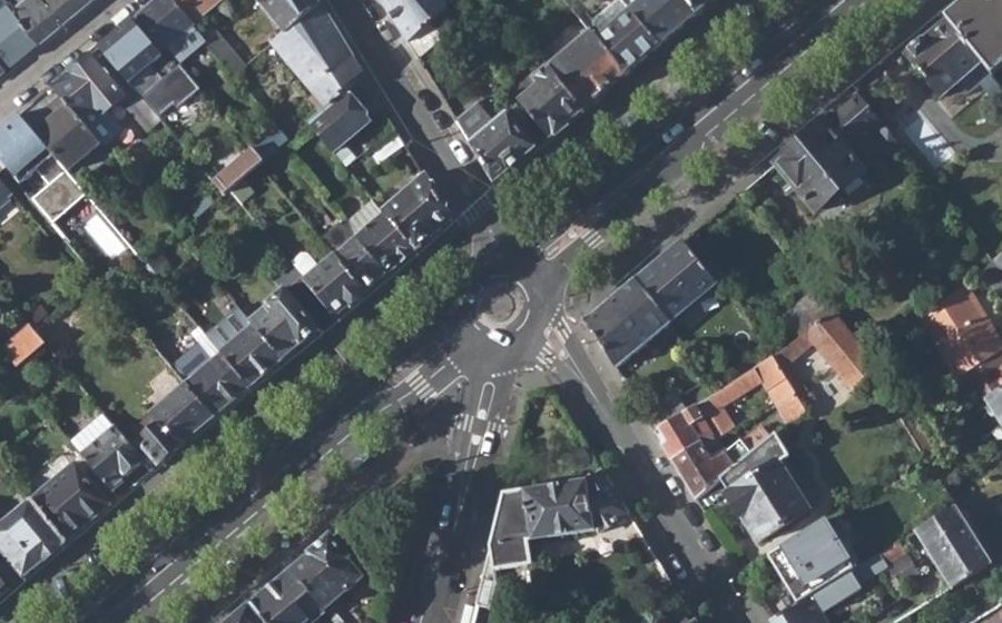 Vue aérienne du Rond-Point Lelasseur
