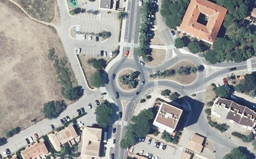 Vue aérienne du Rond-Point Joie et Lumière