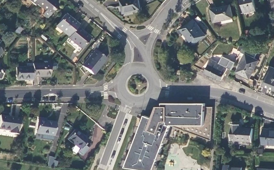 Vue aérienne du Rond-Point Pierre Texier